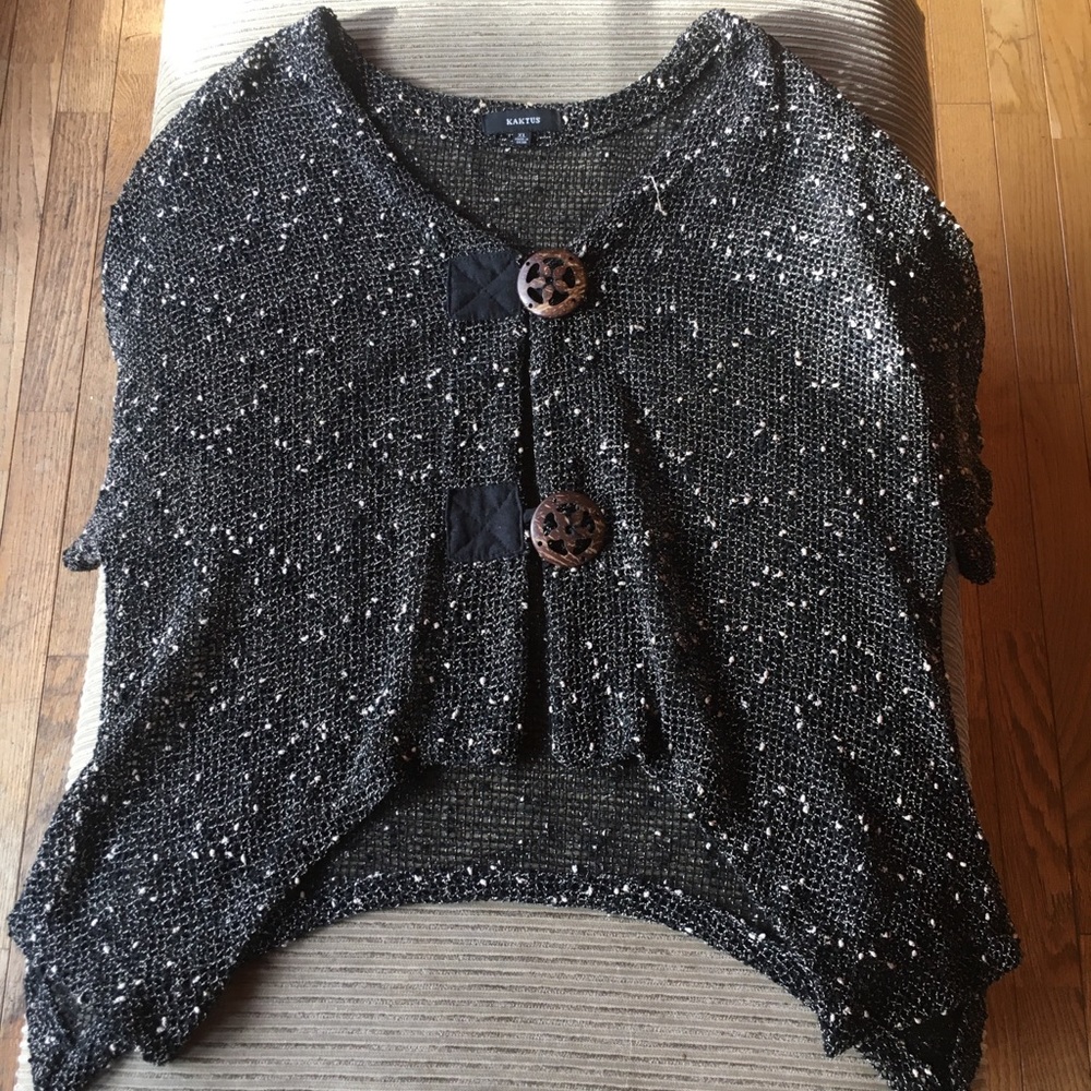 Short sleeve sheer cardigan